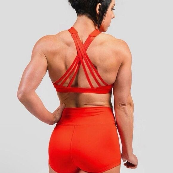 Flag Nor Fail NWT Vivid Sports Bra V2 in Red Size Medium - Picture 10 of 10